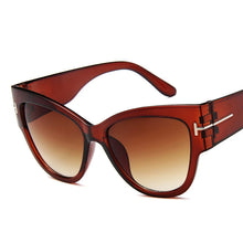 Carica l&#39;immagine nel visualizzatore di Gallery, 2023 New Tom Brand Designer Cat Eye Women Sunglasses Female Gradient Points Sun Glasses Big Oculos feminino de sol UV400