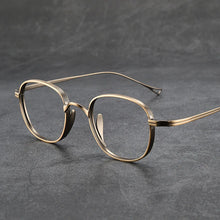 Load image into Gallery viewer, Ultra-Light Pure Titanium Retro Round Glasses Frame Myopia Prescription Eyeglasses Frame Men And Women