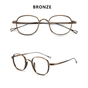 Ultra-Light Pure Titanium Retro Round Glasses Frame Myopia Prescription Eyeglasses Frame Men And Women