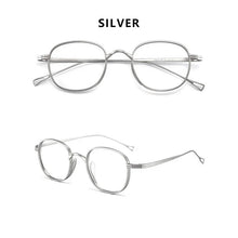 Load image into Gallery viewer, Ultra-Light Pure Titanium Retro Round Glasses Frame Myopia Prescription Eyeglasses Frame Men And Women