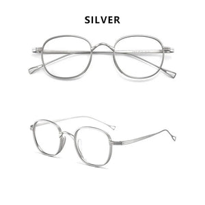 Ultra-Light Pure Titanium Retro Round Glasses Frame Myopia Prescription Eyeglasses Frame Men And Women