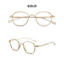 Load image into Gallery viewer, Ultra-Light Pure Titanium Retro Round Glasses Frame Myopia Prescription Eyeglasses Frame Men And Women