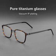 Load image into Gallery viewer, Ultra-light Business Acetate Square Glasses Frame AlloyRetro Optical Prescription Eyeglasses Men Woman