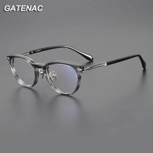 Load image into Gallery viewer, Vintage Acetate Titanium Glasses Frame Men Prescription Myopia Eyeglasses Frame Women   Brand Spectacles Eyewear
