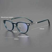 Load image into Gallery viewer, Vintage Acetate Titanium Glasses Frame Men Prescription Myopia Eyeglasses Frame Women   Brand Spectacles Eyewear