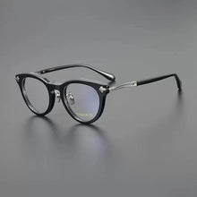 Load image into Gallery viewer, Vintage Acetate Titanium Glasses Frame Women Cat Eye Prescription Myopia Eyeglasses Frame Men   Brand Eyewear