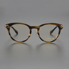 Load image into Gallery viewer, Vintage Acetate Titanium Glasses Frame Women Cat Eye Prescription Myopia Eyeglasses Frame Men   Brand Eyewear