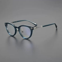 Load image into Gallery viewer, Vintage Acetate Titanium Glasses Frame Women Cat Eye Prescription Myopia Eyeglasses Frame Men   Brand Eyewear