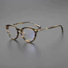 Load image into Gallery viewer, Vintage Acetate Titanium Glasses Frame Women Cat Eye Prescription Myopia Eyeglasses Frame Men   Brand Eyewear