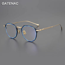 Load image into Gallery viewer, Vintage Pure Titanium Glasses Frame Men Prescription Myopia Eyeglasses Frame Women Retro   Brand Designer Eyewear