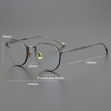 Load image into Gallery viewer, Vintage Pure Titanium Glasses Frame Men Prescription Myopia Eyeglasses Frame Women Retro   Brand Designer Eyewear