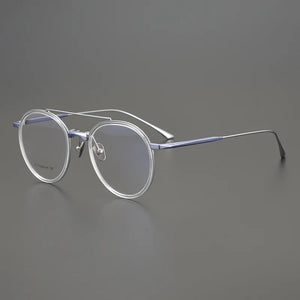 glasses frame men designer double beam Titanium optical eyeglasses Myopia reading women personalized eyewear