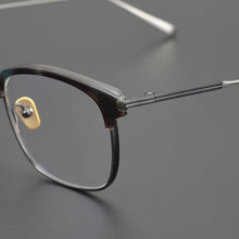 Load image into Gallery viewer, myopia reading women personalized eyewear designer acetate titanium optical eyeglasses Retro casual glasses frame men