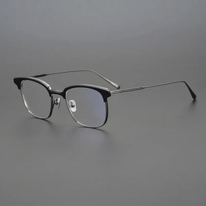 myopia reading women personalized eyewear designer acetate titanium optical eyeglasses Retro casual glasses frame men