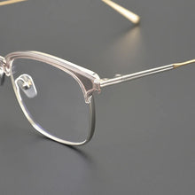 Load image into Gallery viewer, myopia reading women personalized eyewear designer acetate titanium optical eyeglasses Retro casual glasses frame men
