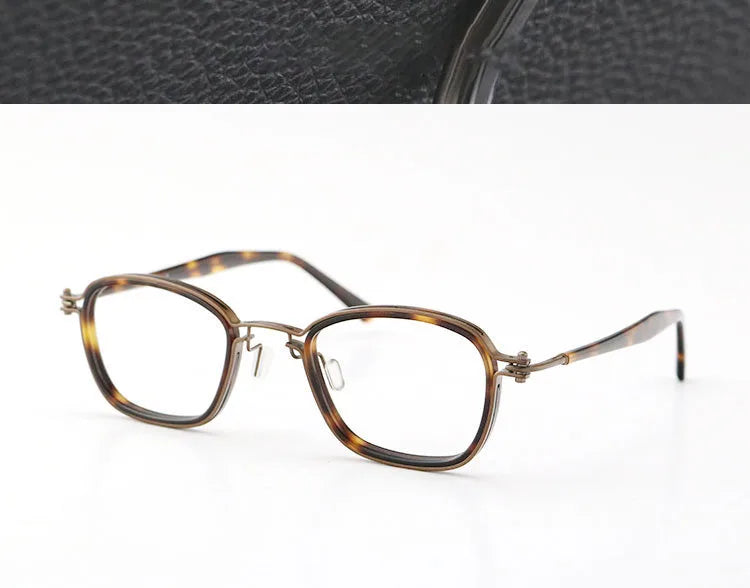 retro glasses frame men Designer cat eye optical eyeglasses Myopia reading women pure titanium personalized eyewear