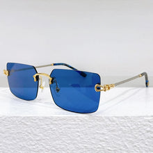Carica l&#39;immagine nel visualizzatore di Gallery, 2023 Square Rimless Sunglasses Women and Men Unisex Designer Brand Luxury Pure Titanium Uv400 Rimless Eyeglasses