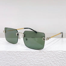 Carica l&#39;immagine nel visualizzatore di Gallery, 2023 Square Rimless Sunglasses Women and Men Unisex Designer Brand Luxury Pure Titanium Uv400 Rimless Eyeglasses