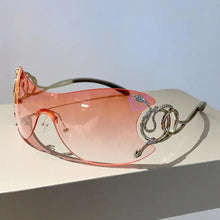 Carica l&#39;immagine nel visualizzatore di Gallery, 2023 Star One Piece Luxury Punk Rimless Sunglasses Women Brand Designer Y2K Sun Glasses Men Goggle Shades UV400 Eyewear