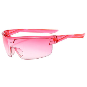 2023 Star One Piece Luxury Punk Rimless Sunglasses Women Brand Designer Y2K Sun Glasses Men Goggle Shades UV400 Eyewear
