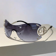 Carica l&#39;immagine nel visualizzatore di Gallery, 2023 Star One Piece Luxury Punk Rimless Sunglasses Women Brand Designer Y2K Sun Glasses Men Goggle Shades UV400 Eyewear