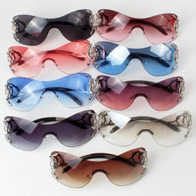 Carica l&#39;immagine nel visualizzatore di Gallery, 2023 Star One Piece Luxury Punk Rimless Sunglasses Women Brand Designer Y2K Sun Glasses Men Goggle Shades UV400 Eyewear