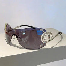 Carica l&#39;immagine nel visualizzatore di Gallery, 2023 Star One Piece Luxury Punk Rimless Sunglasses Women Brand Designer Y2K Sun Glasses Men Goggle Shades UV400 Eyewear