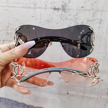 Carica l&#39;immagine nel visualizzatore di Gallery, 2023 Star One Piece Luxury Punk Rimless Sunglasses Women Brand Designer Y2K Sun Glasses Men Goggle Shades UV400 Eyewear