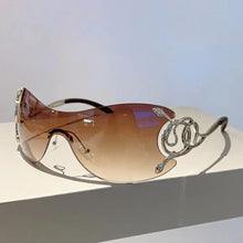 Carica l&#39;immagine nel visualizzatore di Gallery, 2023 Star One Piece Luxury Punk Rimless Sunglasses Women Brand Designer Y2K Sun Glasses Men Goggle Shades UV400 Eyewear