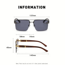 Carica l'immagine nel visualizzatore di Gallery, Sunglasses For Men   Sunglasses Women Vintage Wooden  Glasses Rimless Square Wood Shades Gafas De Sol Lentes