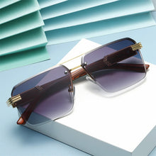 Carica l'immagine nel visualizzatore di Gallery, Sunglasses For Men   Sunglasses Women Vintage Wooden  Glasses Rimless Square Wood Shades Gafas De Sol Lentes