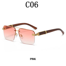 Carica l'immagine nel visualizzatore di Gallery, Sunglasses For Men   Sunglasses Women Vintage Wooden  Glasses Rimless Square Wood Shades Gafas De Sol Lentes