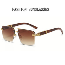 Carica l'immagine nel visualizzatore di Gallery, Sunglasses For Men   Sunglasses Women Vintage Wooden  Glasses Rimless Square Wood Shades Gafas De Sol Lentes