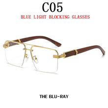 Carica l'immagine nel visualizzatore di Gallery, Sunglasses For Men   Sunglasses Women Vintage Wooden  Glasses Rimless Square Wood Shades Gafas De Sol Lentes