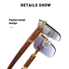 Carica l'immagine nel visualizzatore di Gallery, Sunglasses For Men   Sunglasses Women Vintage Wooden  Glasses Rimless Square Wood Shades Gafas De Sol Lentes