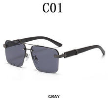 Carica l'immagine nel visualizzatore di Gallery, Sunglasses For Men   Sunglasses Women Vintage Wooden  Glasses Rimless Square Wood Shades Gafas De Sol Lentes