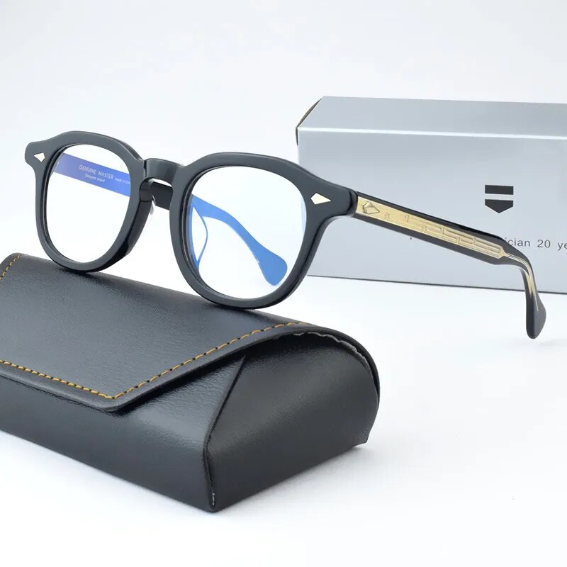 Vintage Acetate Eyeglass Designer Eyeglasses Frames for Men Retro Pres ...