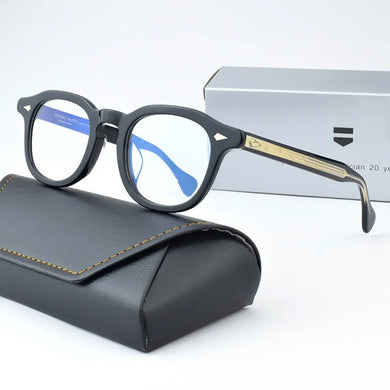 Vintage Acetate Eyeglass Designer Eyeglasses Frames for Men Retro Prescription Spectacle Women Myopia Round Glasses Frame