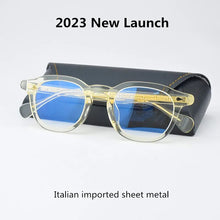 Load image into Gallery viewer, Vintage Acetate Eyeglass Designer Eyeglasses Frames for Men Retro Prescription Spectacle Women Myopia Round Glasses Frame