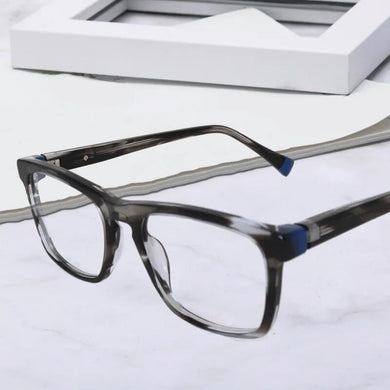 eyeglasses     Handmade Men Acetate Glasses Frame Square Women Prescription Optical Eyeglasses AC2111