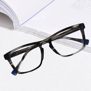 eyeglasses     Handmade Men Acetate Glasses Frame Square Women Prescription Optical Eyeglasses AC2111