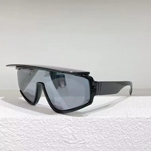 panel Retro black frame detachable cap UV400 UV protection square  sunglasses for men and women Sunglasses 6177
