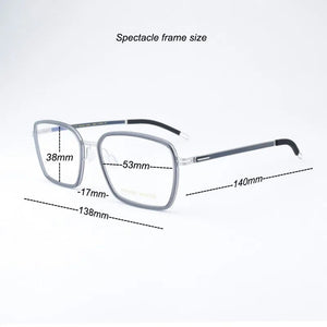 square Titanium Glasses Frame Men Luxury Fashion Ultralight Korean Eyeglasses Myopia Prescription Eyewear Spectacles Women
