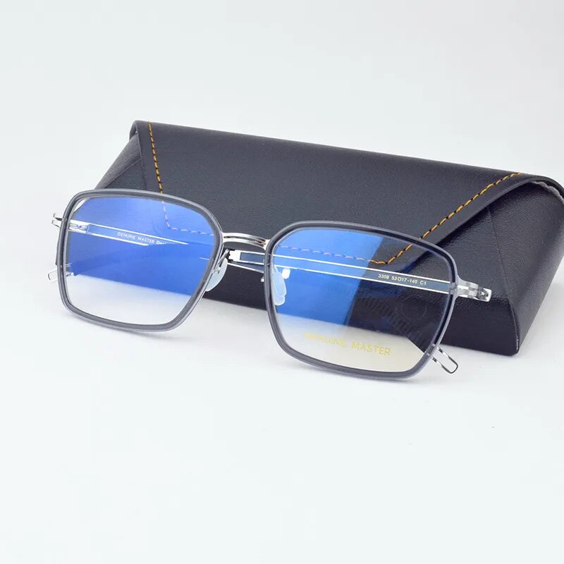 square Titanium Glasses Frame Men Luxury Fashion Ultralight Korean Eyeglasses Myopia Prescription Eyewear Spectacles Women