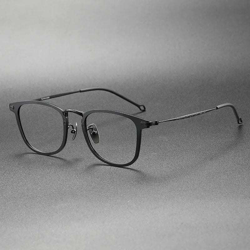 Vintage Pure Titanium Eyeglasses Frame Men Optical Myopia Prescription Glasses Frame Women Retro Luxury Designer Eyewear