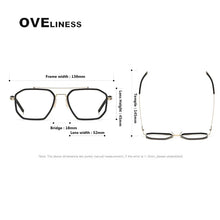 Load image into Gallery viewer, 2024 Acetate Titanium Glasses Frame Men Vintage Polygon Prescription Eyeglasses frames Women Myopia Optical Spectacles Eyewear