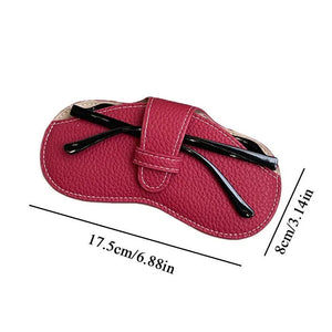 2024 Glasses Case Women Leather Soft Glasses Bag Portable Sunglasses Box Bag Accessories Eyeglasses Case Sunglasses Box