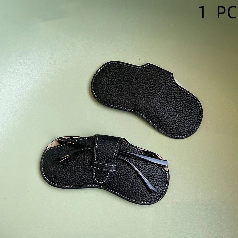2024 Glasses Case Women Leather Soft Glasses Bag Portable Sunglasses Box Bag Accessories Eyeglasses Case Sunglasses Box
