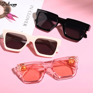 2024 New Boy Girl Square Sunglasses Children Vintage Sunglasses UV Protection Classic Kids Eyewear Sunglasses