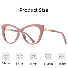 Load image into Gallery viewer, 2024 New Comfortable Cat Eye Glasses Vintage Ultra Light TR Eyeglasses Trendy Optical Prescription Eyewear Frame Women